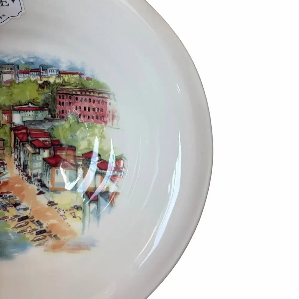 Ceramica Cuore Seaside Village Pasta Bowl AMALFI 10.5in Made in Italy New